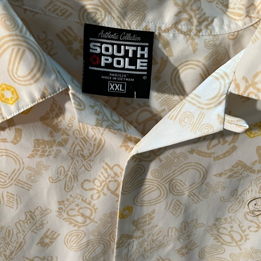South Pole button up